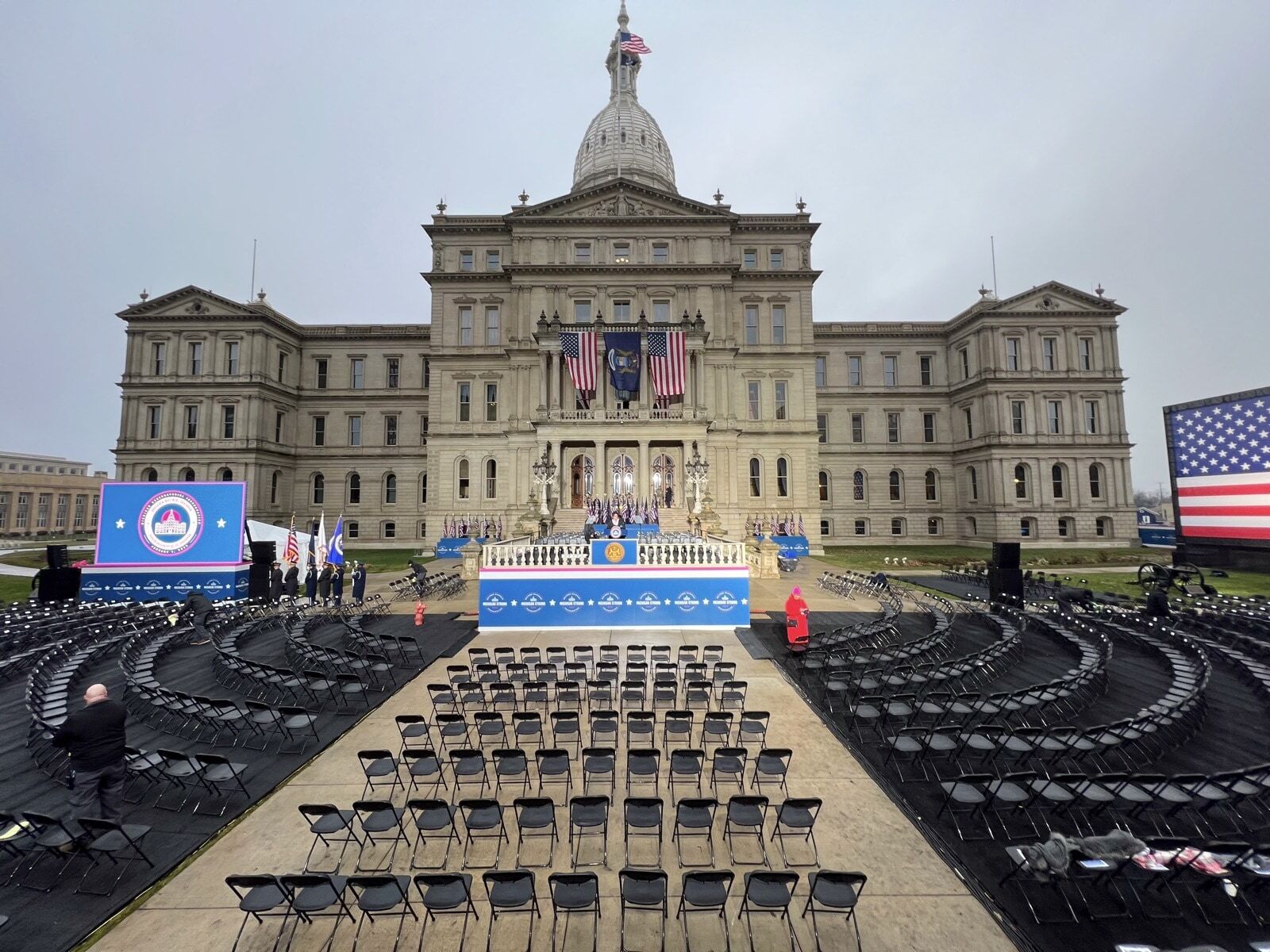 Stage of Michigan Inauguration