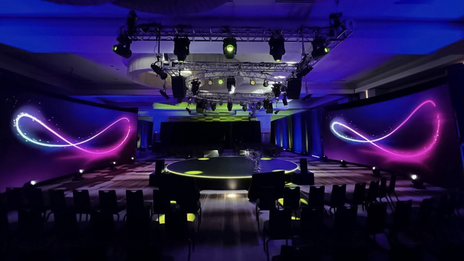 Circle stage lighting design